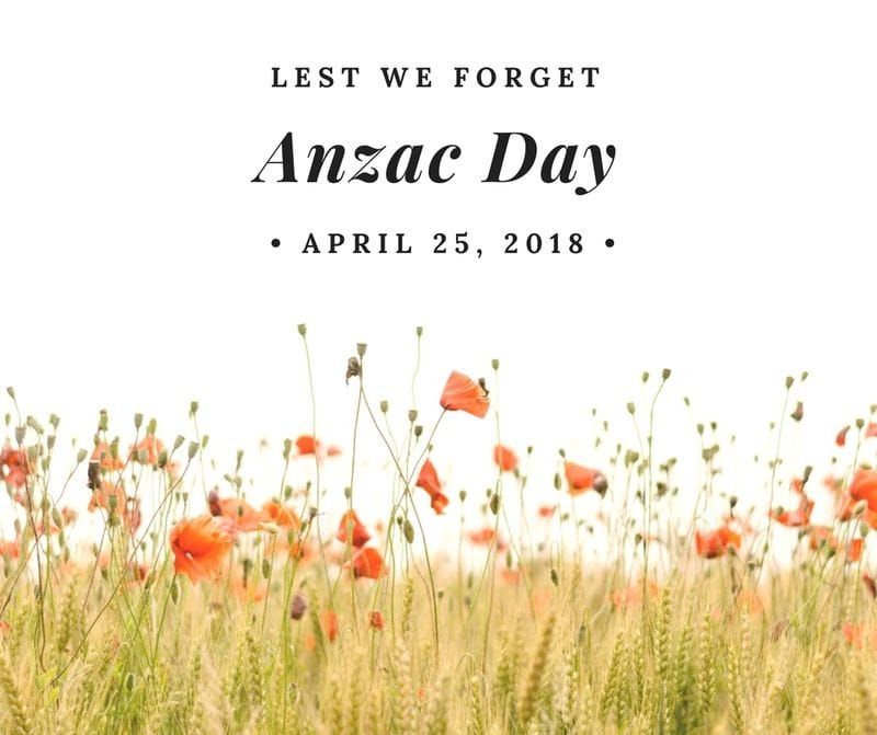 Anzac Day 2018